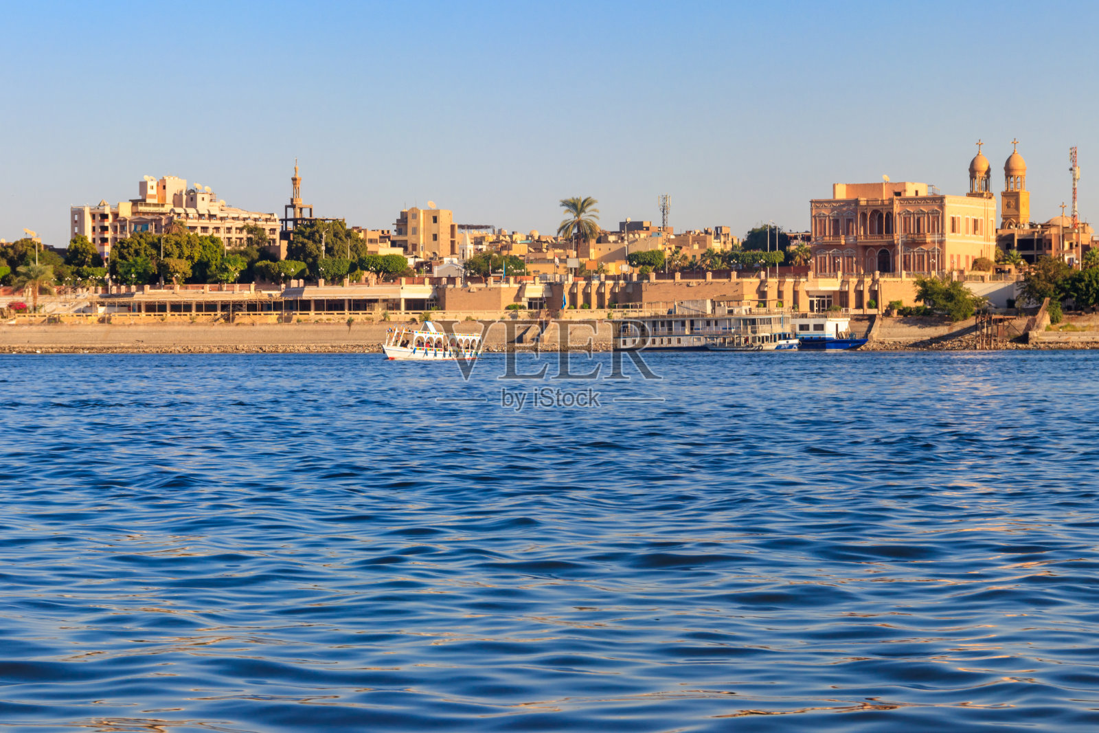埃及卢克索尼罗河风光照片摄影图片
