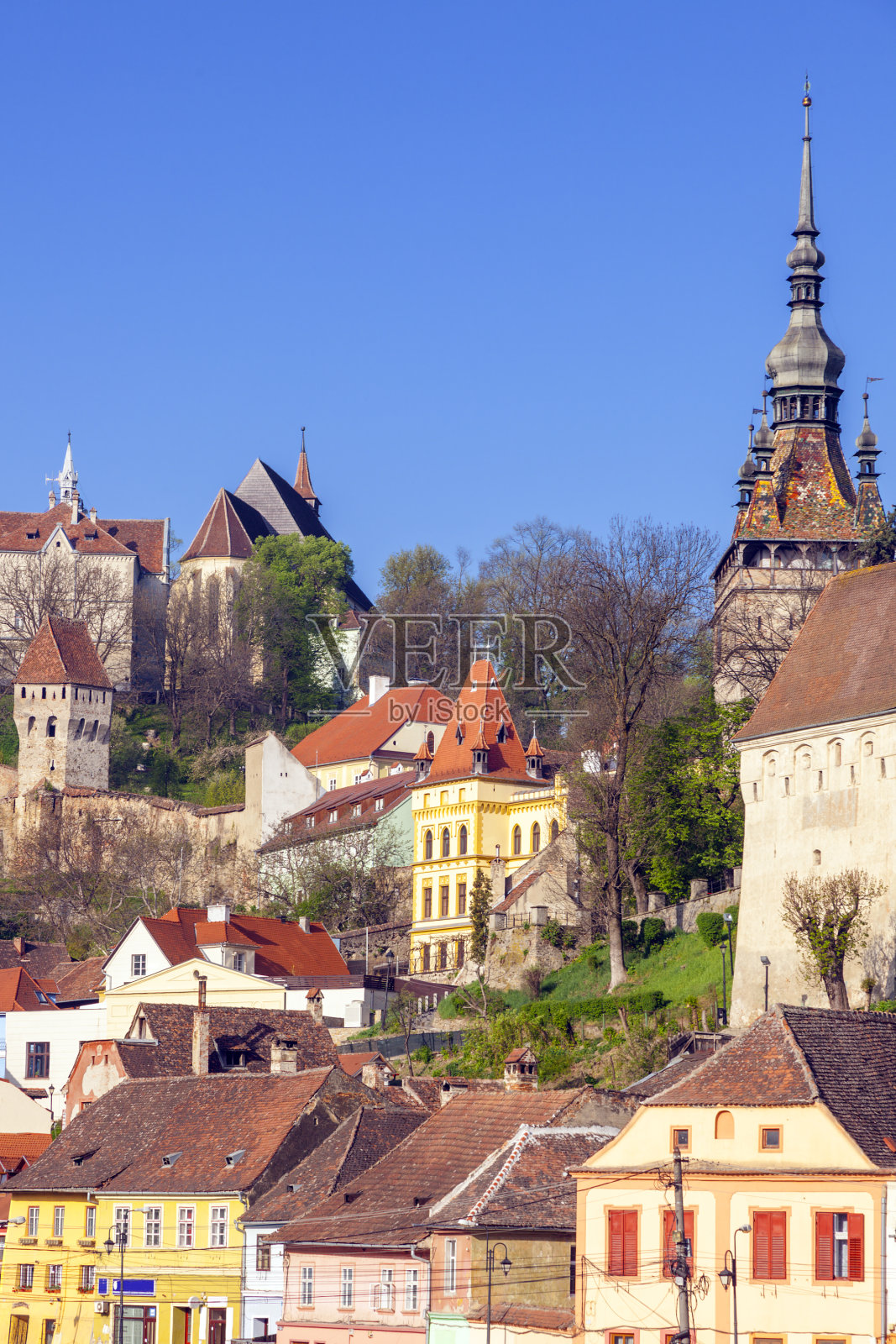 锡吉什瓦拉古老建筑照片摄影图片