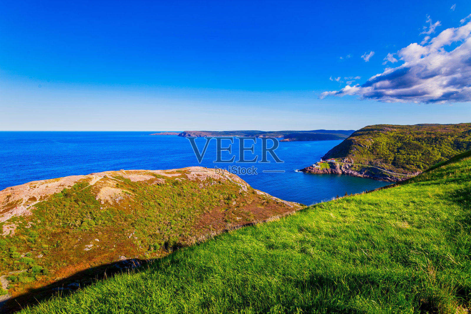 圣约翰纽芬兰的信号山人行道照片摄影图片