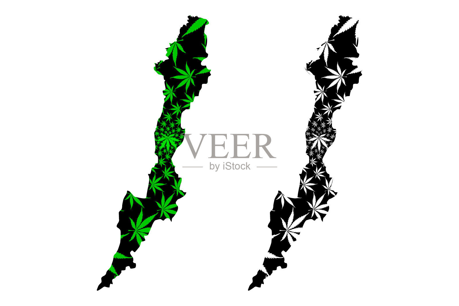 首都地区地图插画图片素材