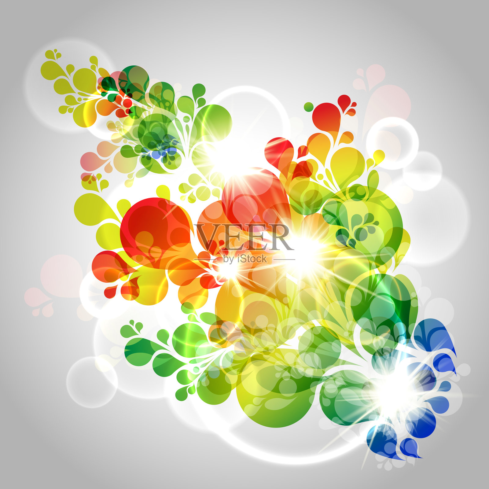 抽象的彩色背景插画图片素材