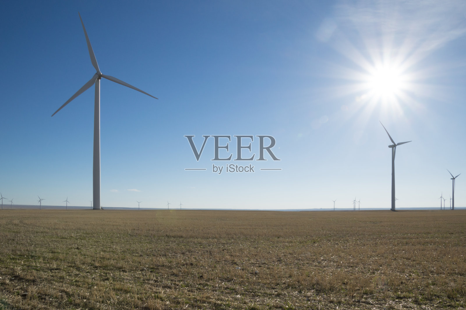 风车和紫外线照片摄影图片