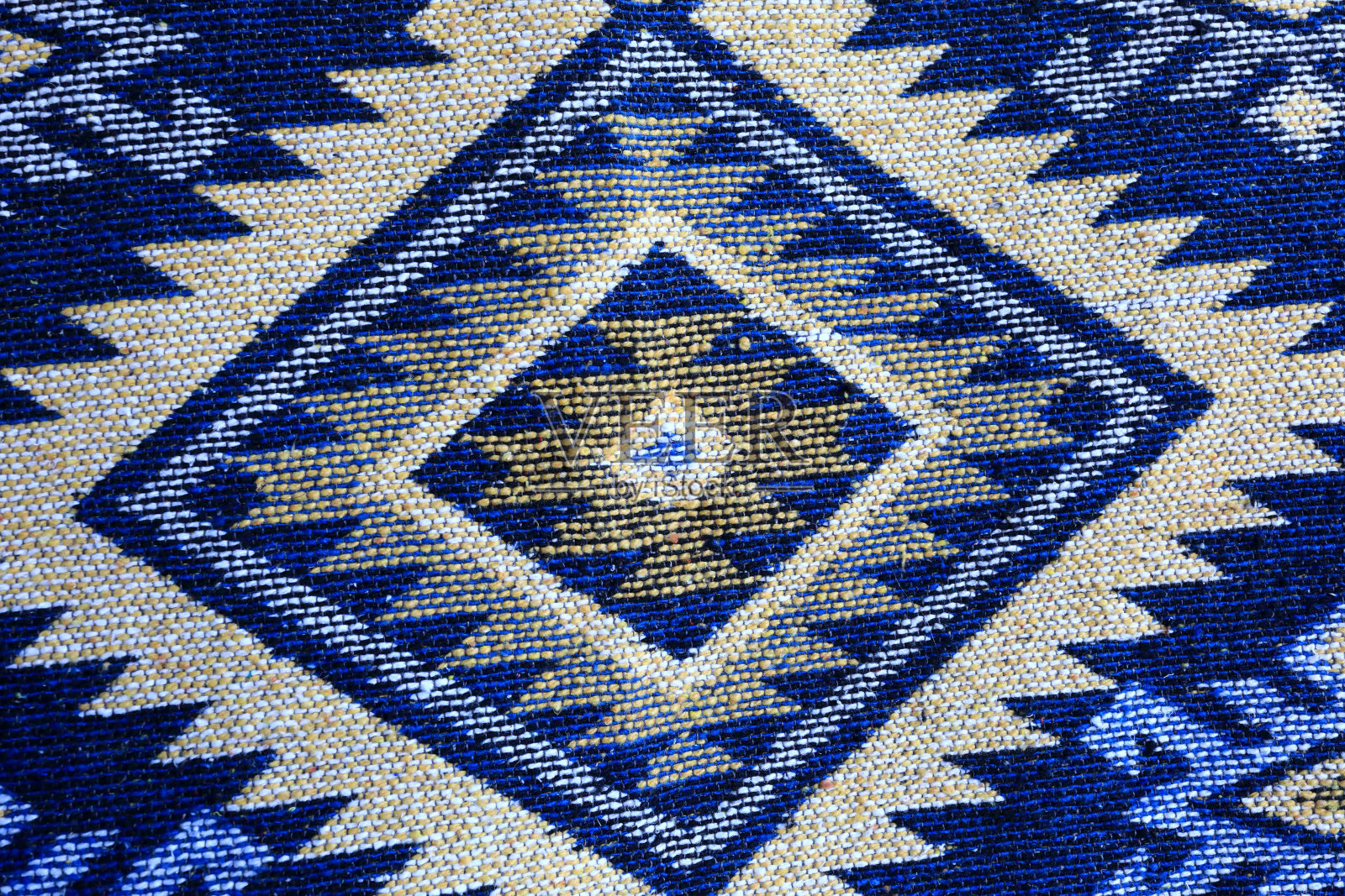 蓝色乔治亚地毯装饰品照片摄影图片