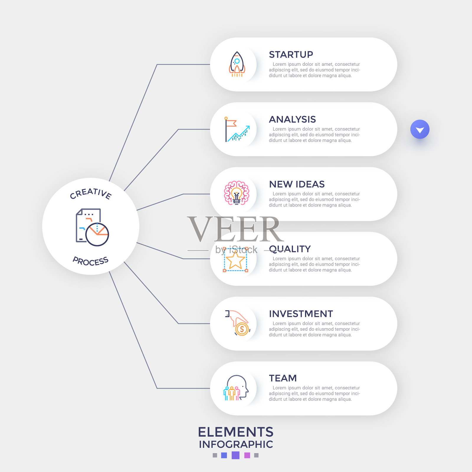 现代信息模板插画图片素材