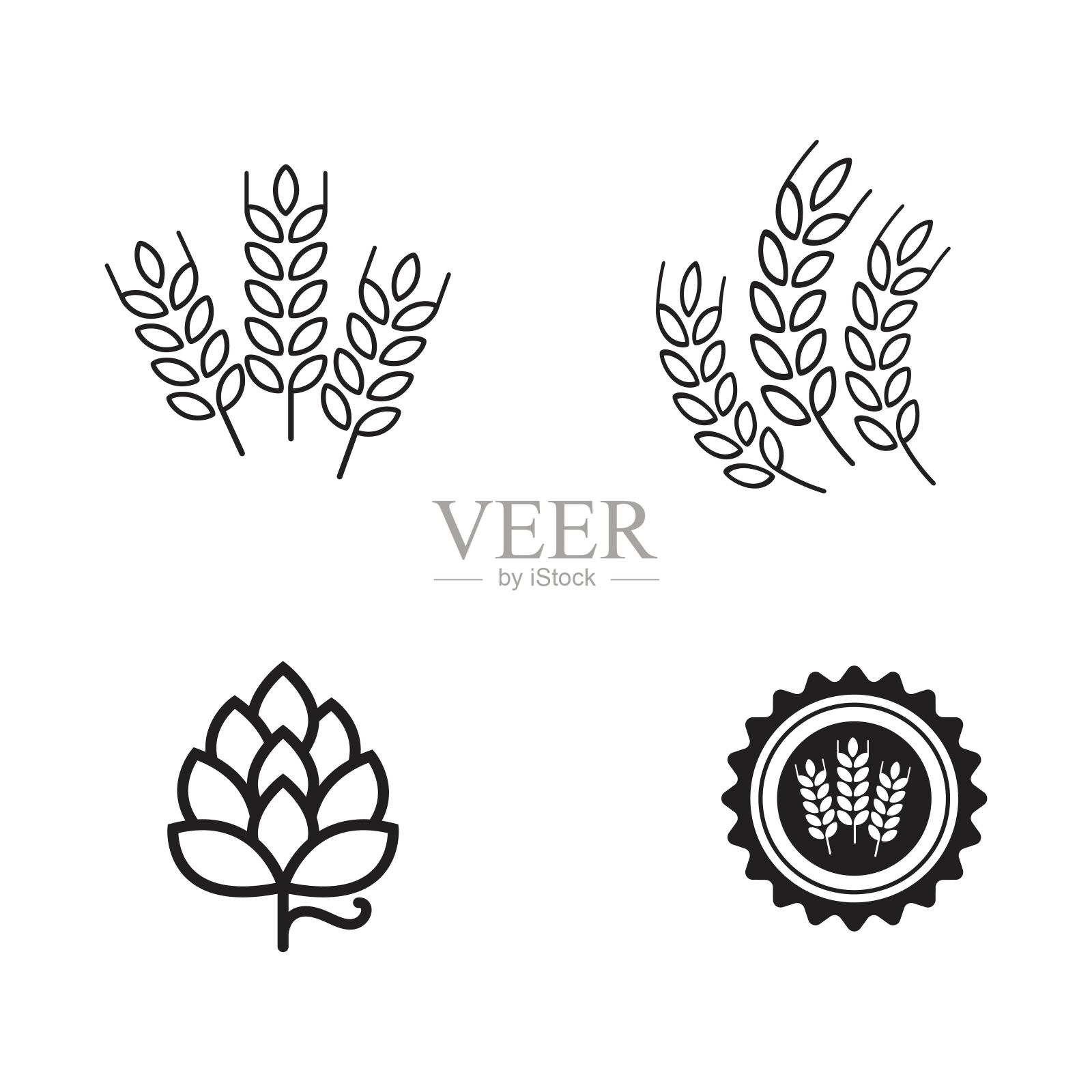 啤酒工艺矢量插图设计插画图片素材