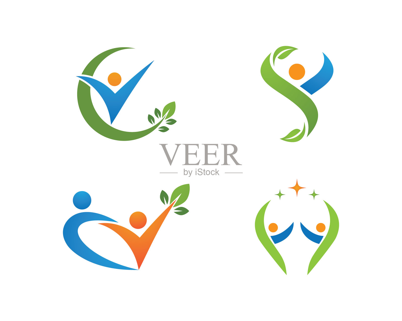 Wellnes符号向量图标图标素材