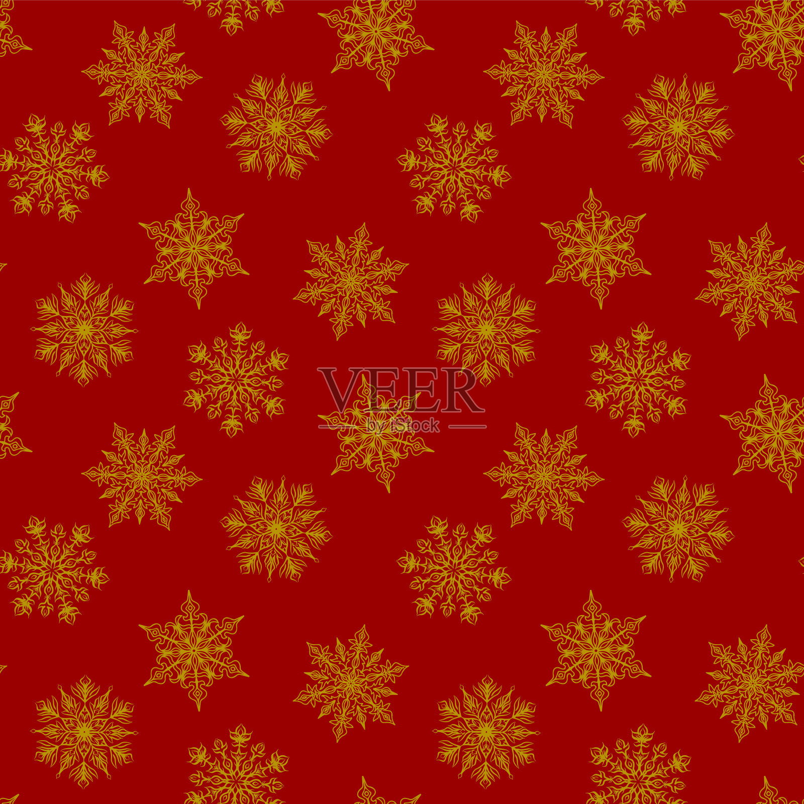 圣诞节无缝模式插画图片素材