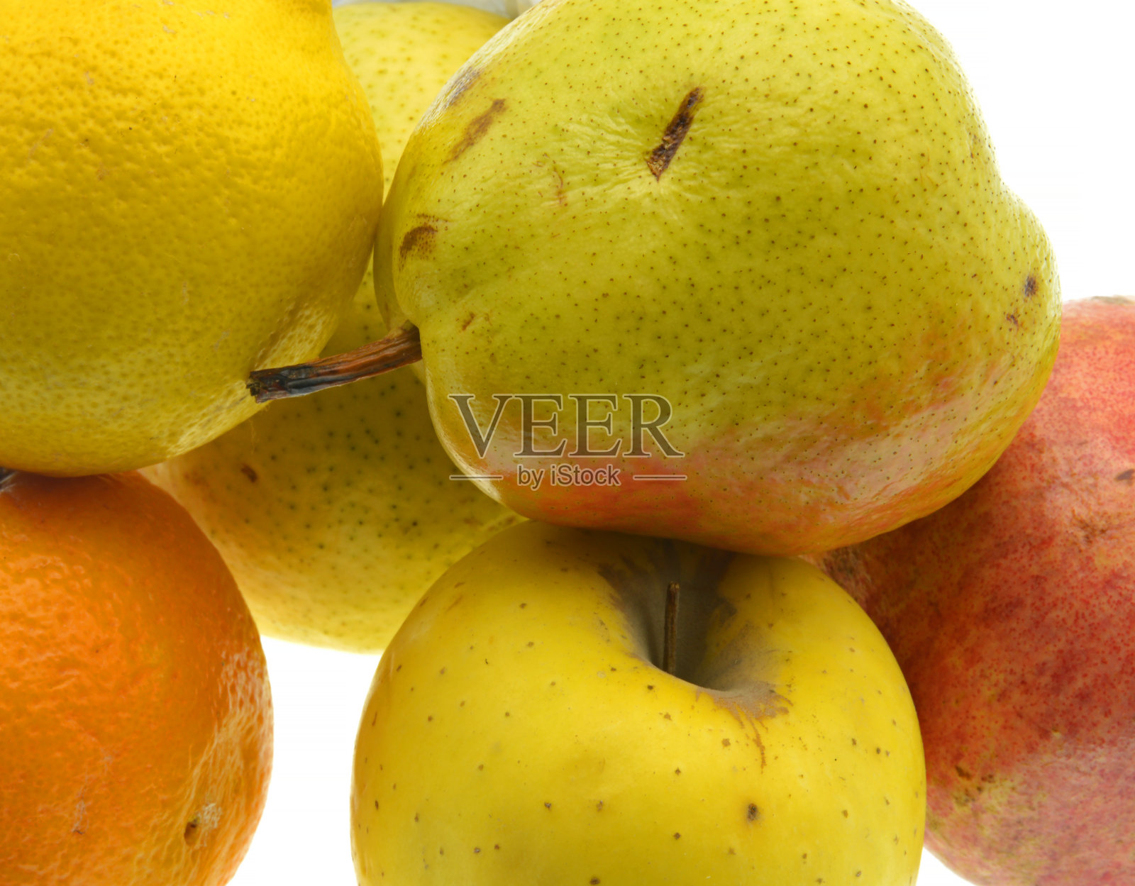 鲜果孤立在白色背景上照片摄影图片