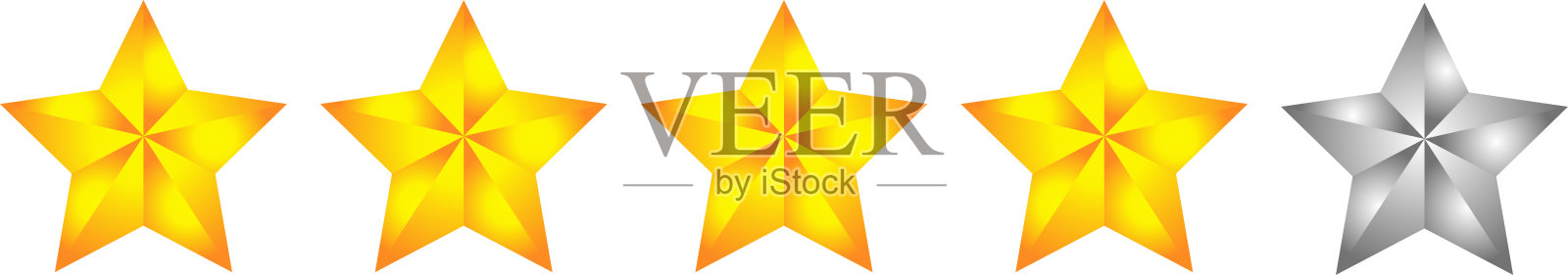 4 .华丽的星级评价栏设计元素图片