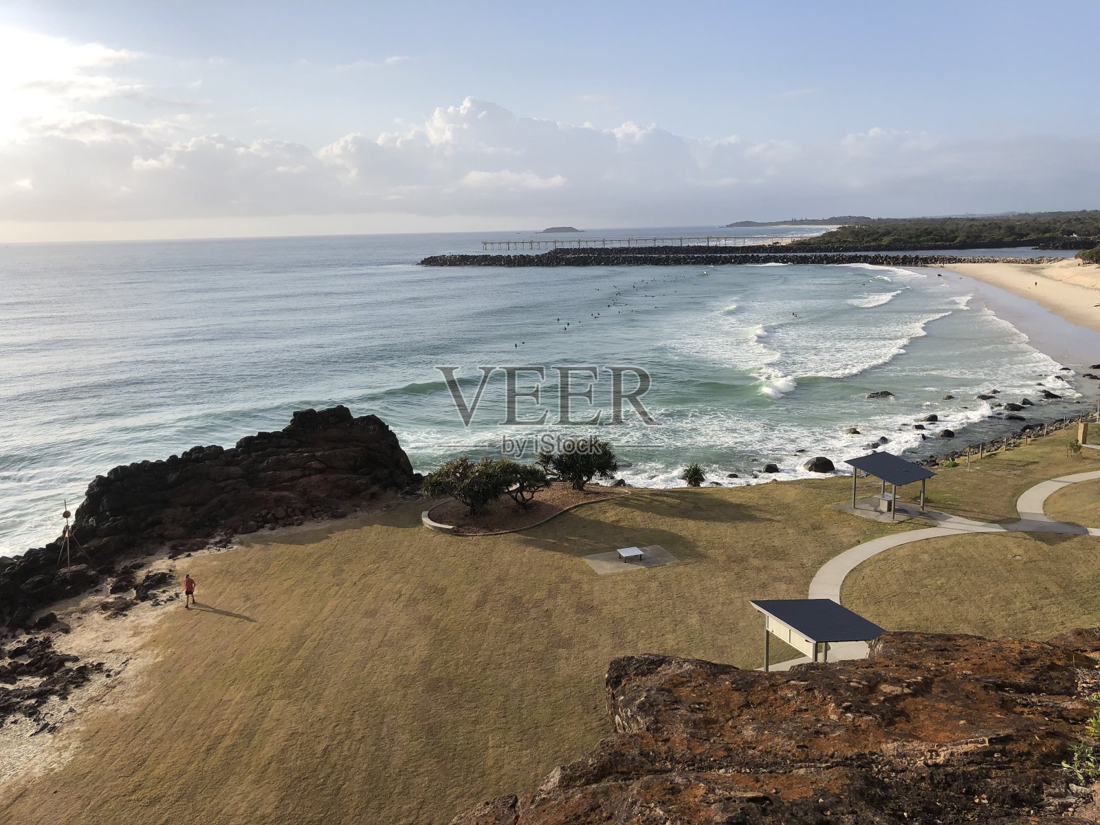 昆士兰海岸的Duranbah冲浪海滩照片摄影图片