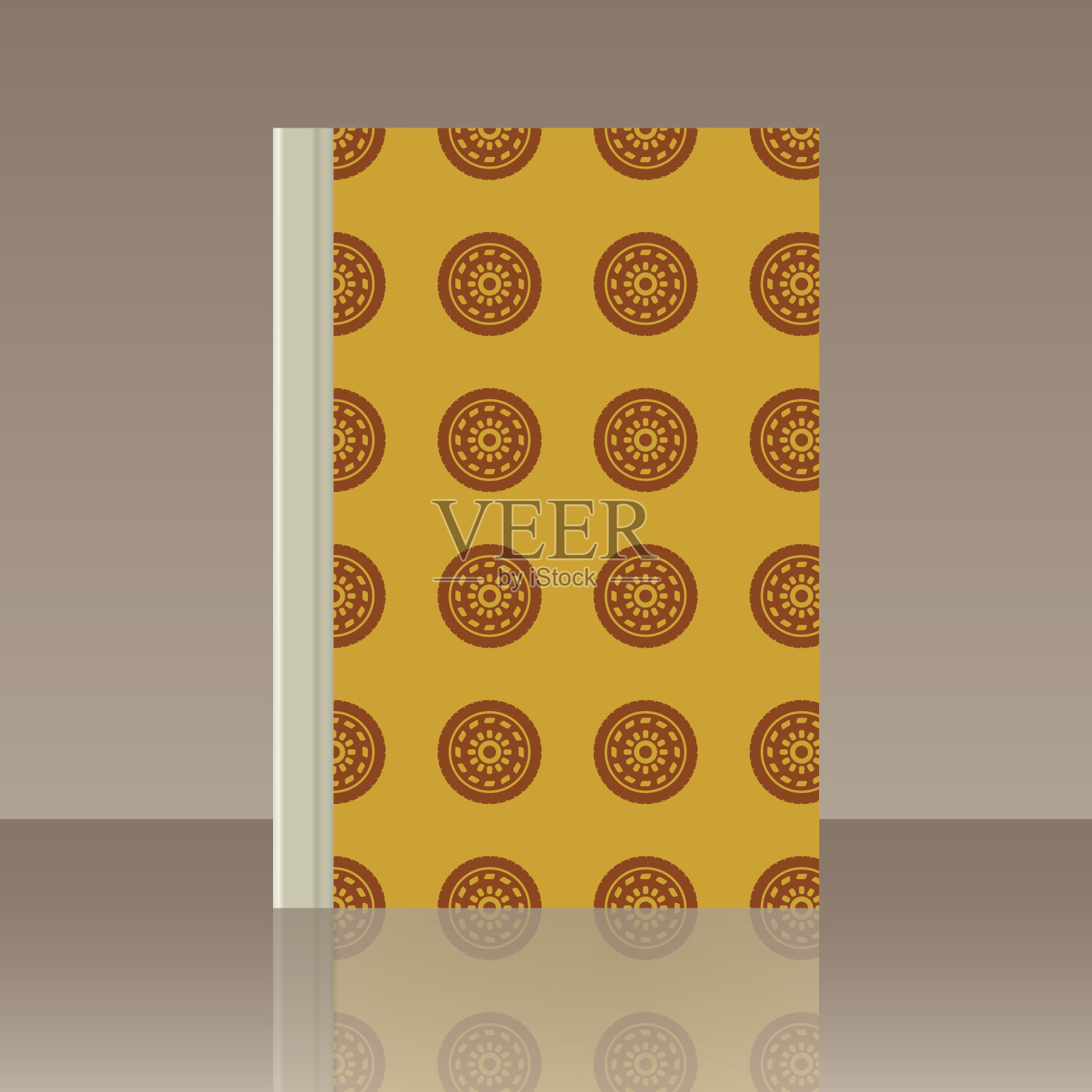 汽车轮子和书。物体的真实形象插画图片素材