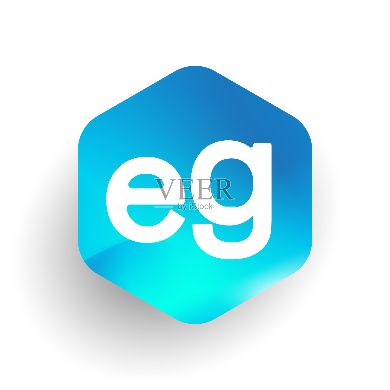 输入六角形和彩色背景插画图片素材