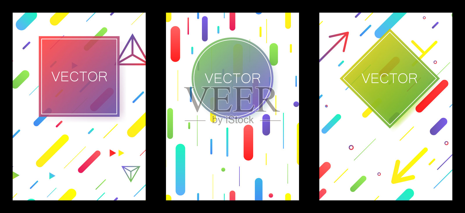 封面设计简约。几何背景。横幅，海报，海报，传单在复古的80年代，90年代风格。Eps10向量插画图片素材