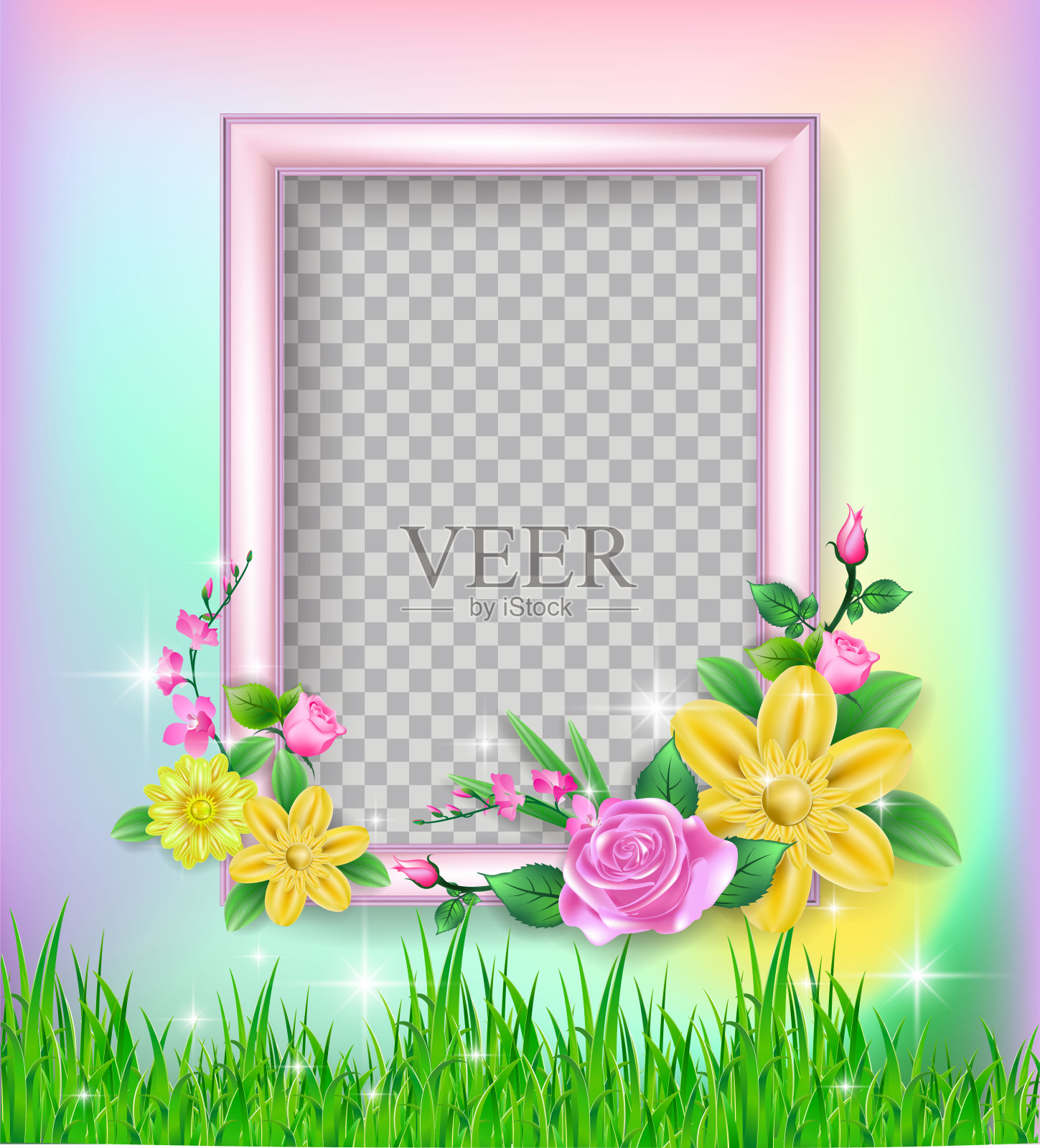 框角泰国线花卉图片插画图片素材