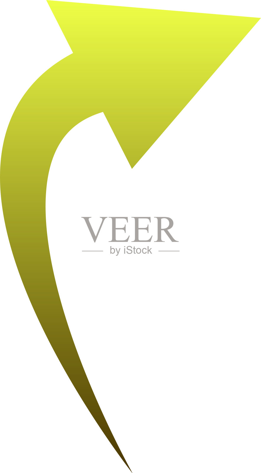 弯曲的箭头材料插画图片素材