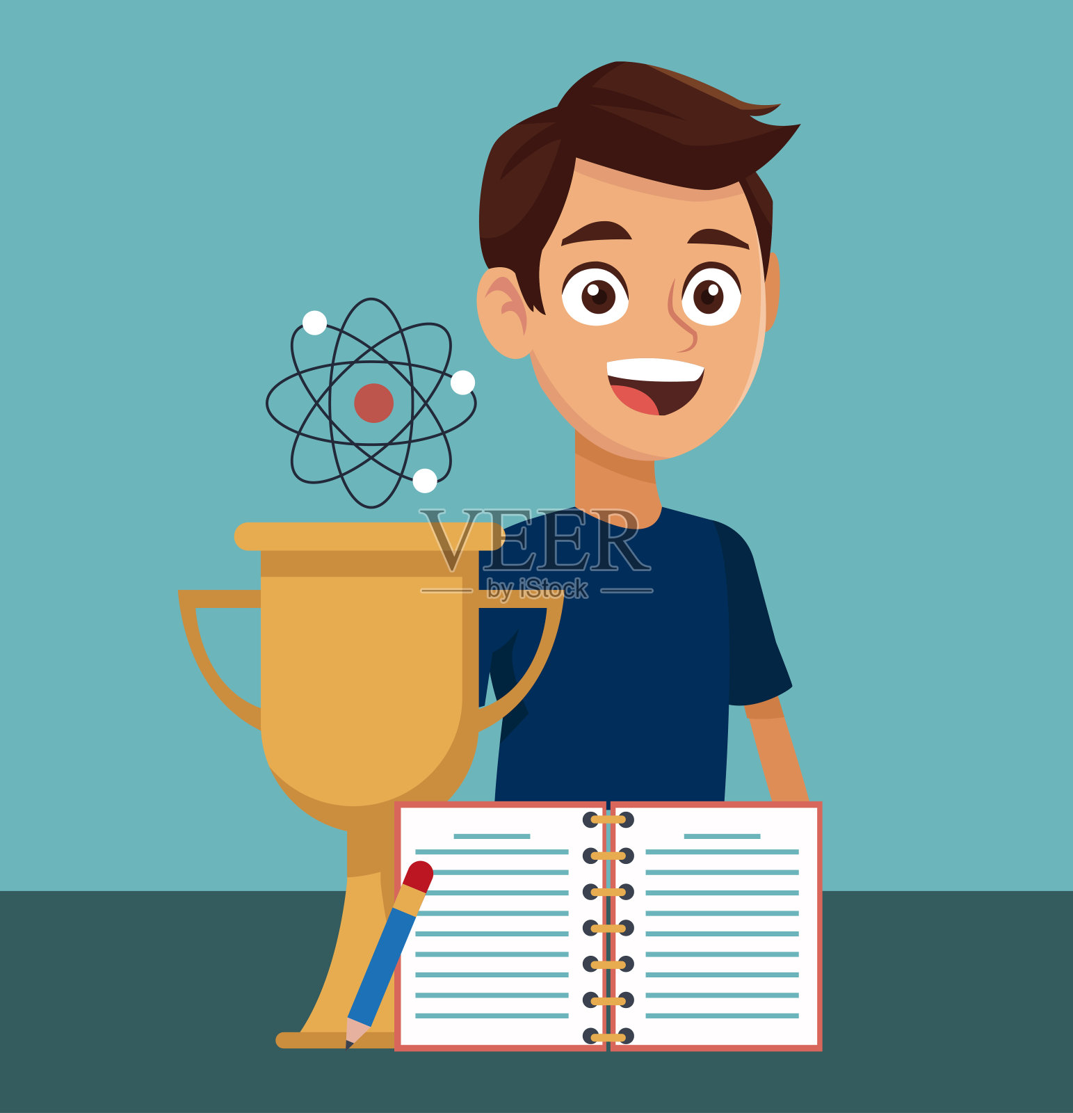 高中教育卡通插画图片素材