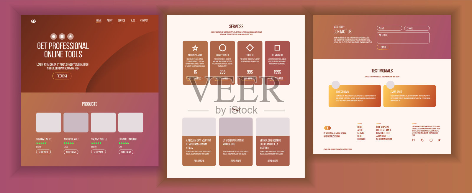 主页设计矢量。网站业务图形。着陆模板。未来的能源项目。增加经验。介绍团队。创新网络。插图插画图片素材
