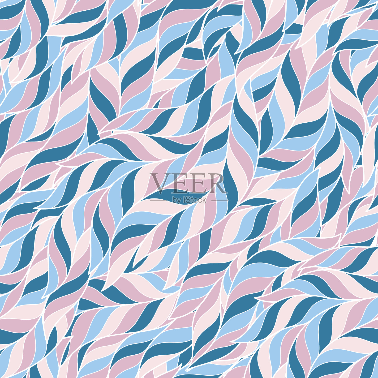 装饰性无缝边框图案插画图片素材