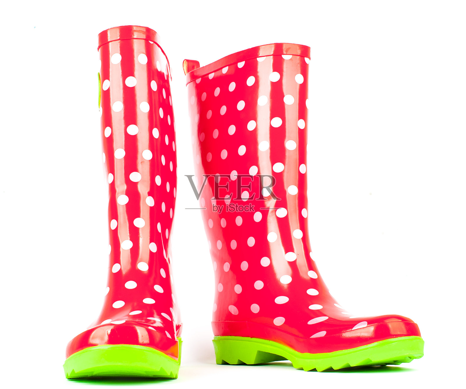 摄影工作室拍摄的Doted雨靴照片摄影图片