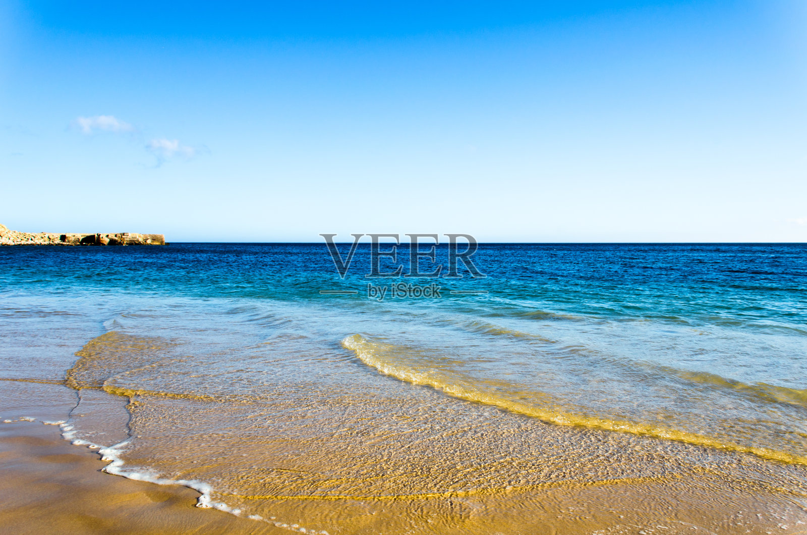 葡萄牙阿尔加维卡巴纳斯海滩照片摄影图片