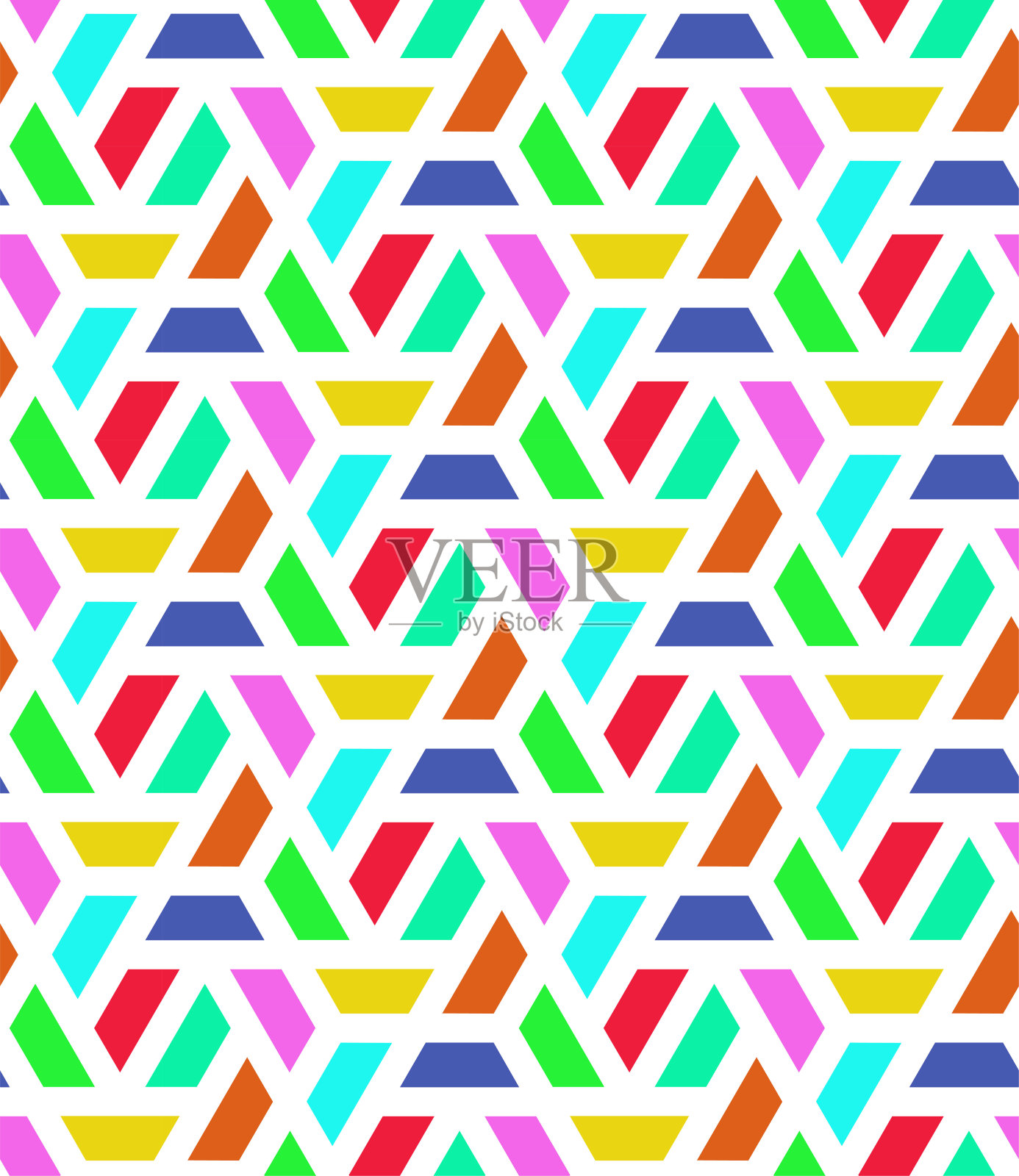 六角网格无缝矢量模式。抽象的几何结构。插画图片素材