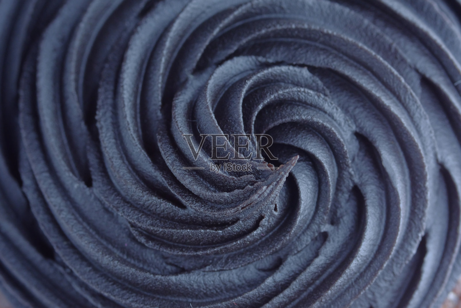 蛋糕上奶油的俯视图照片摄影图片