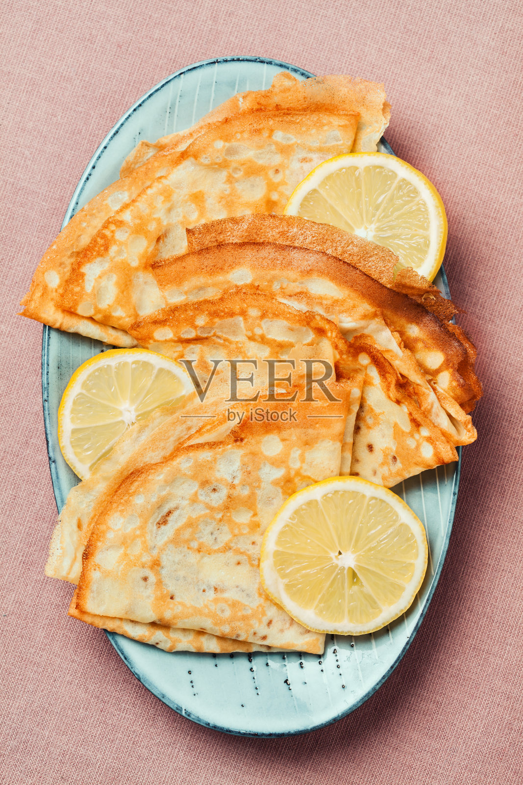 忏悔星期二柠檬煎饼照片摄影图片