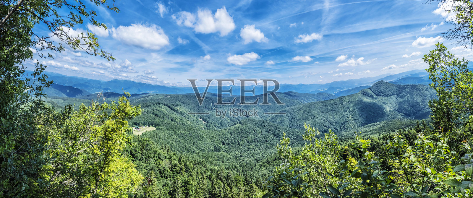 全景从赫布山，Vepor，斯洛伐克照片摄影图片