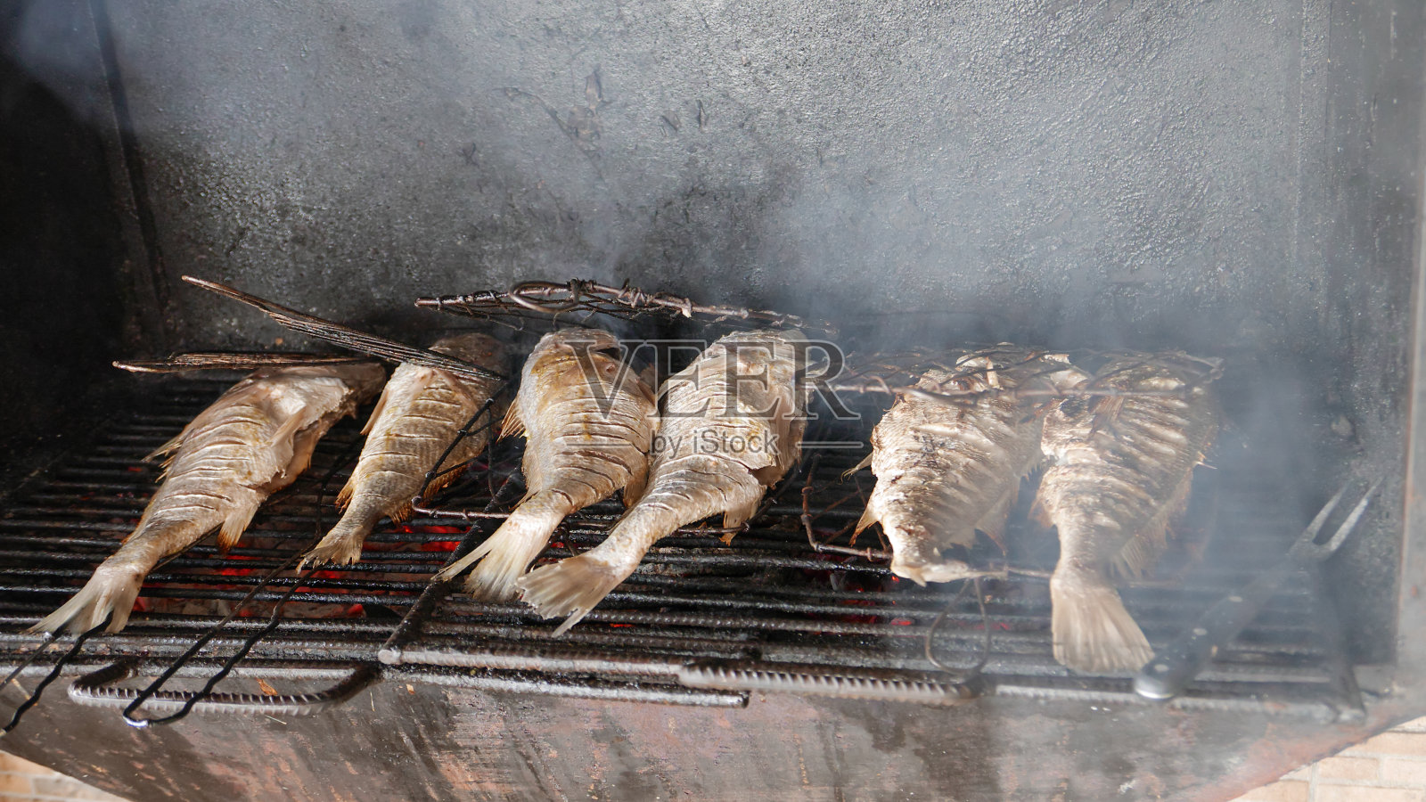 鱼烹饪照片摄影图片