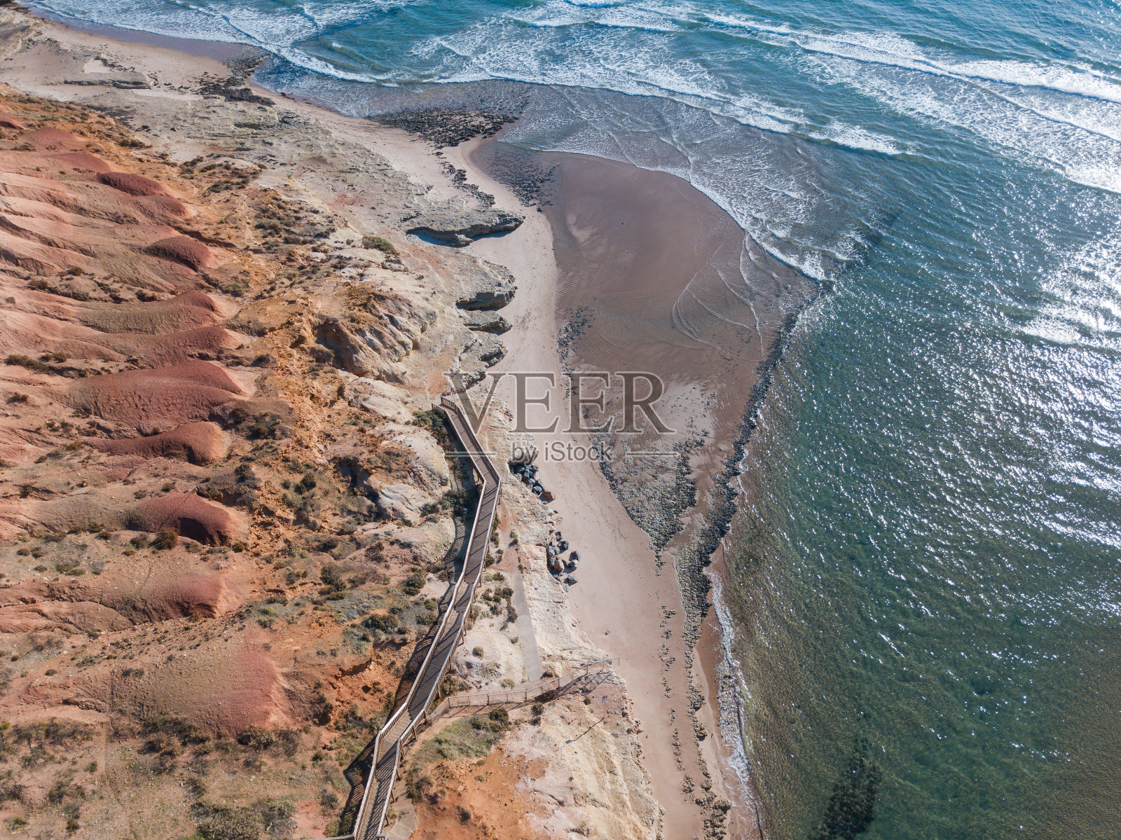 港口Noarlunga海岸线照片摄影图片