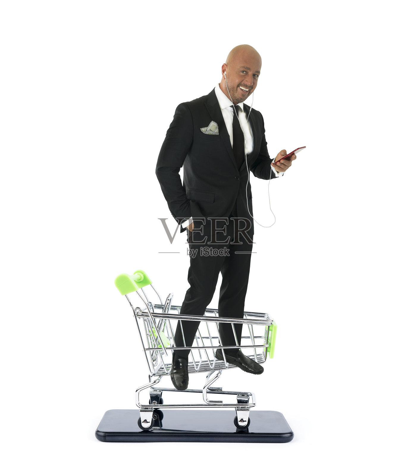 商人网上购物电话照片摄影图片