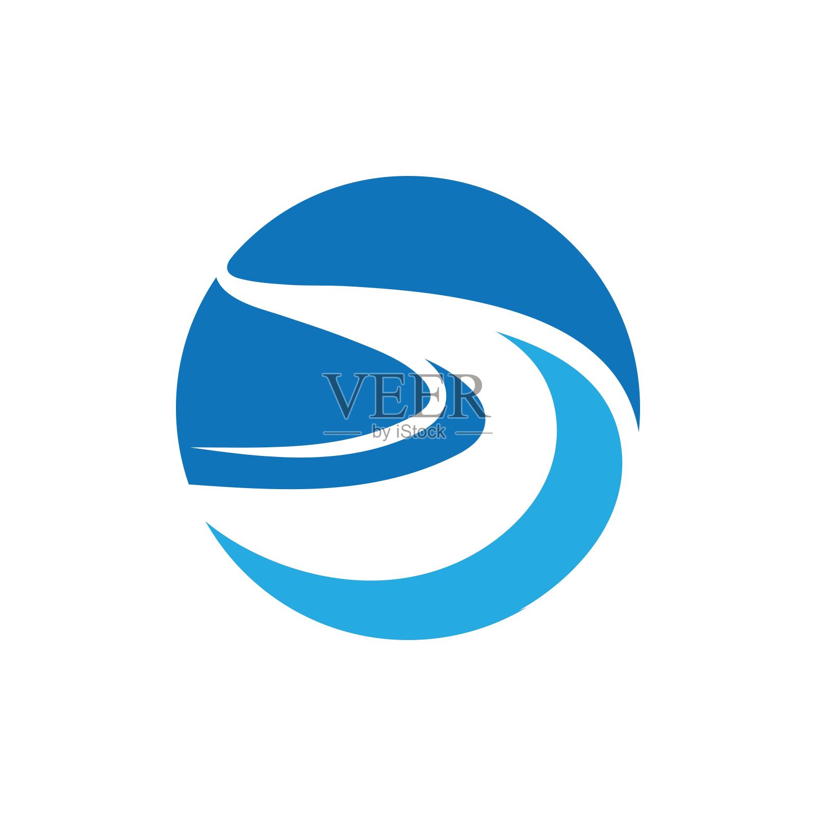 河流图标矢量插图设计插画图片素材