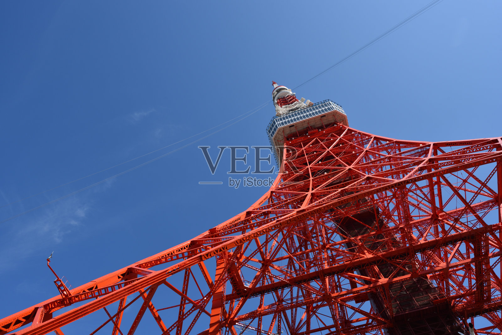 东京的塔和蓝天照片摄影图片