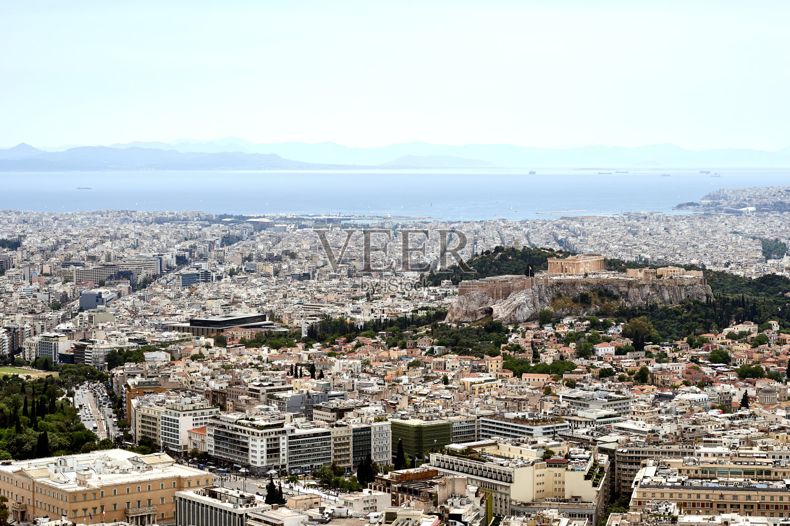 希腊雅典卫城，联合国教科文组织世界遗产照片摄影图片