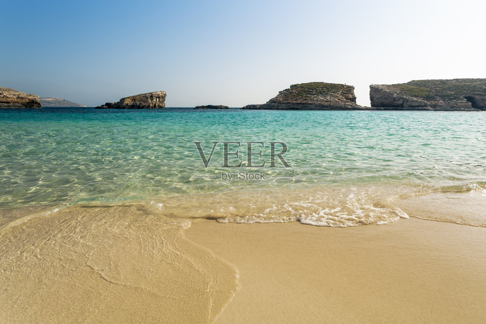 蓝色泻湖，Comino，马耳他照片摄影图片