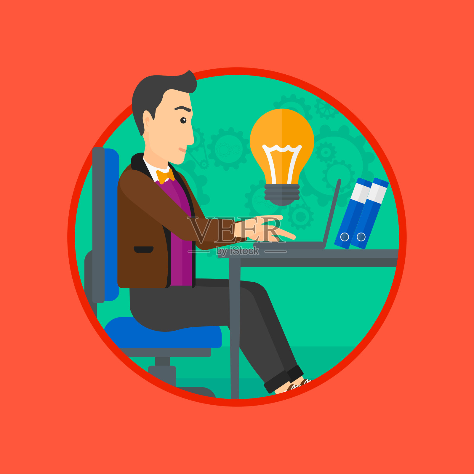 成功的经营理念插画图片素材