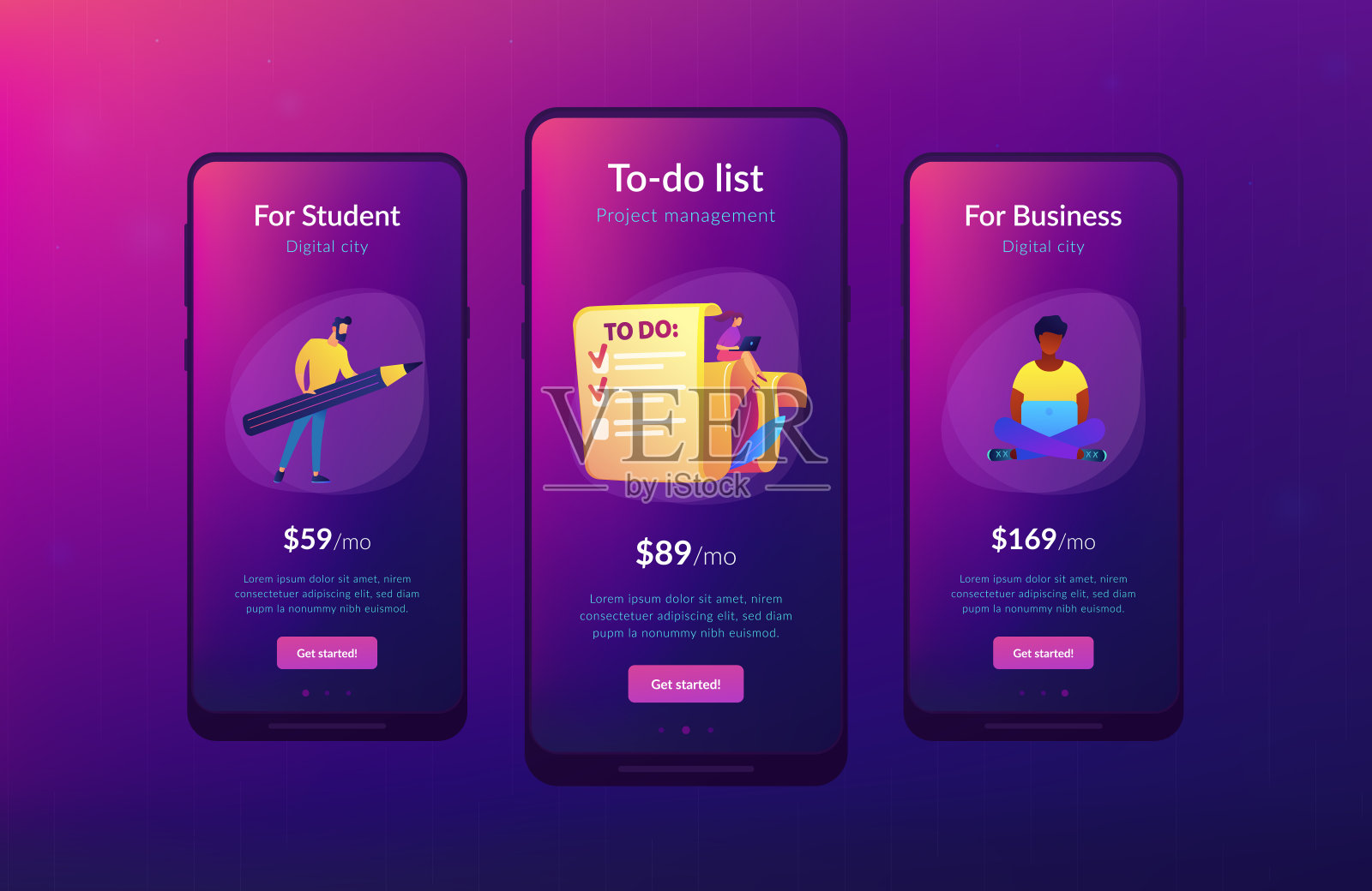 任务管理it应用程序接口模板插画图片素材