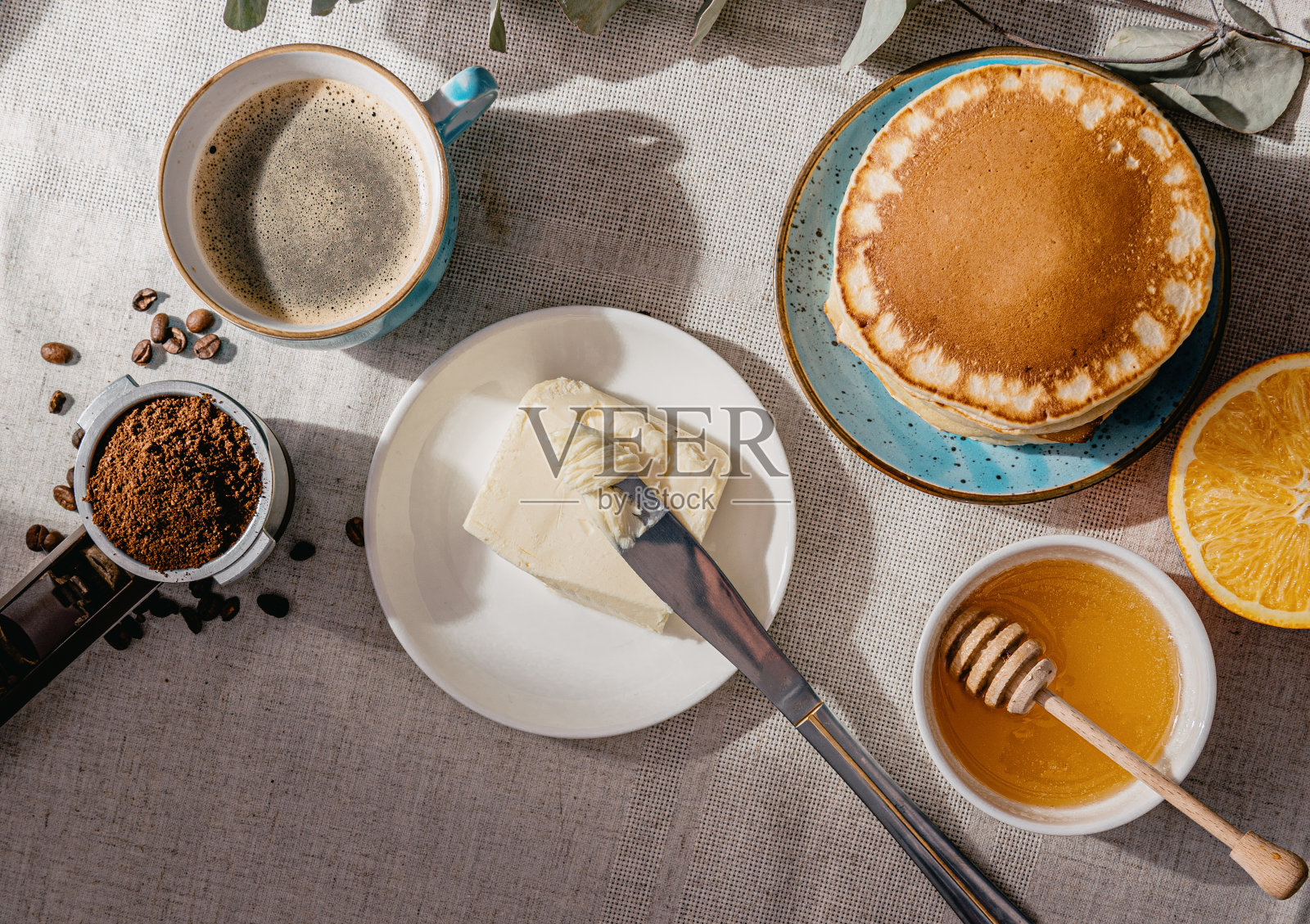 新鲜的煎饼照片摄影图片