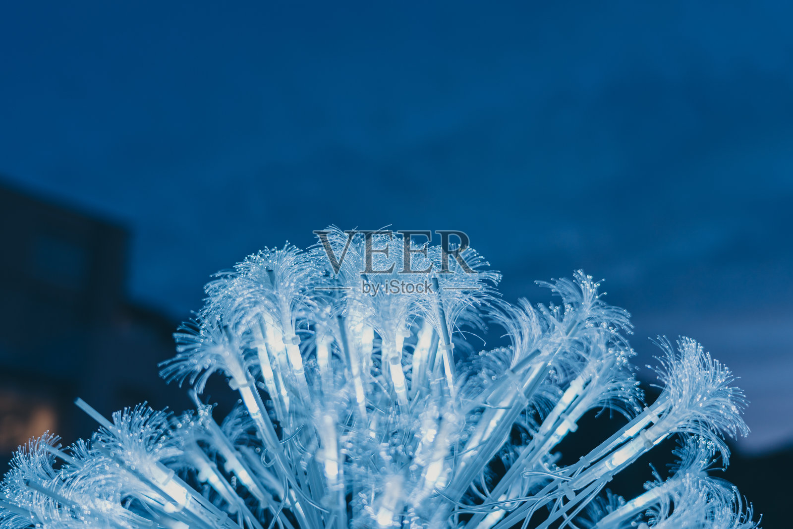 带灯的光纤束;背景或纹理照片摄影图片