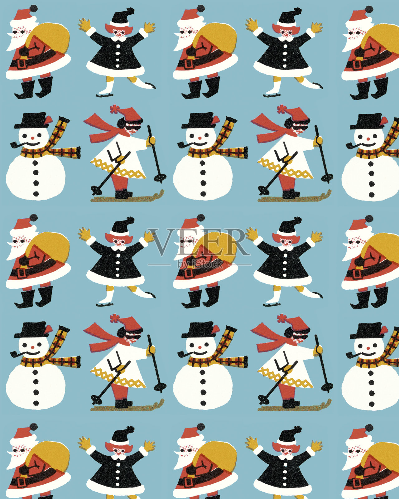 圣诞节的模式插画图片素材