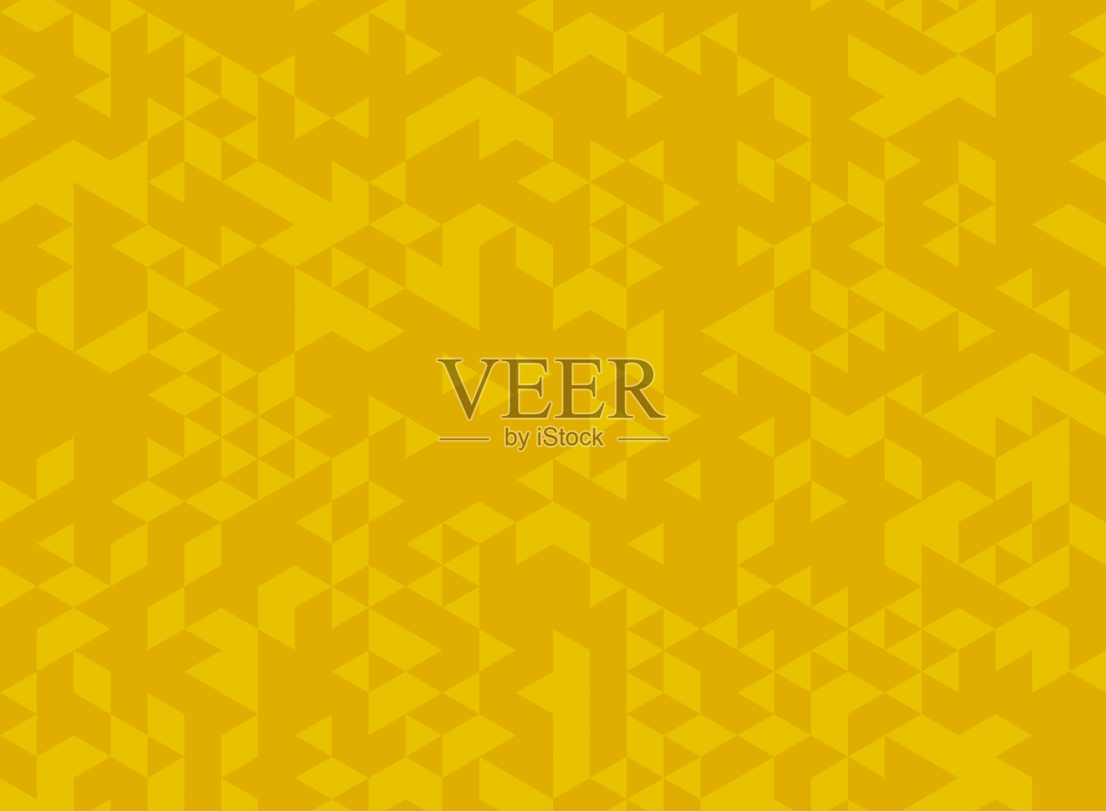 抽象三角形黄色图案装饰背景。插图矢量eps10插画图片素材