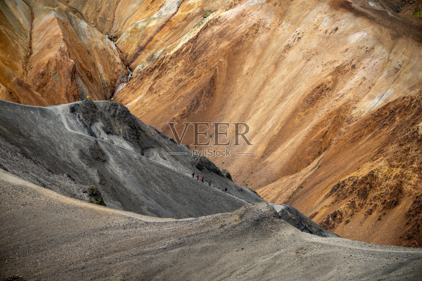 Fjallabak自然保护区的陆牧火山。冰岛照片摄影图片