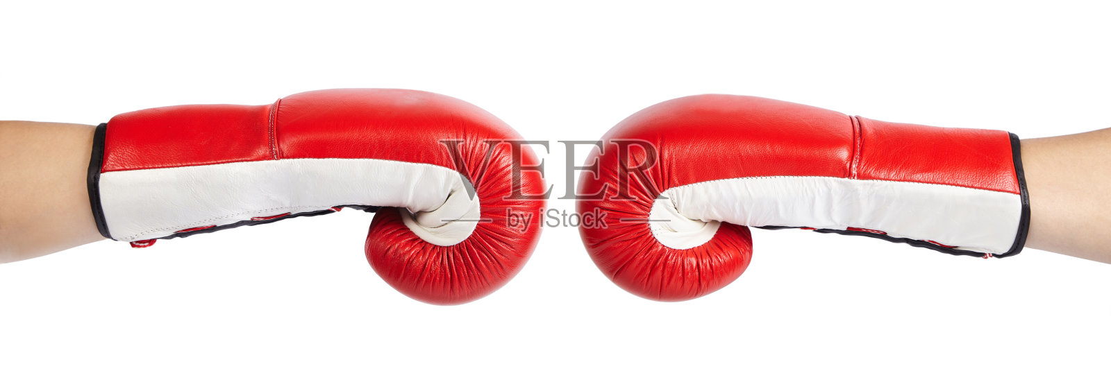 戴拳击手套的手照片摄影图片