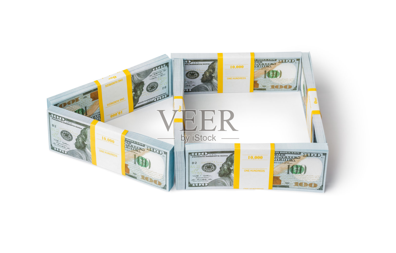 金钱打造的房子照片摄影图片