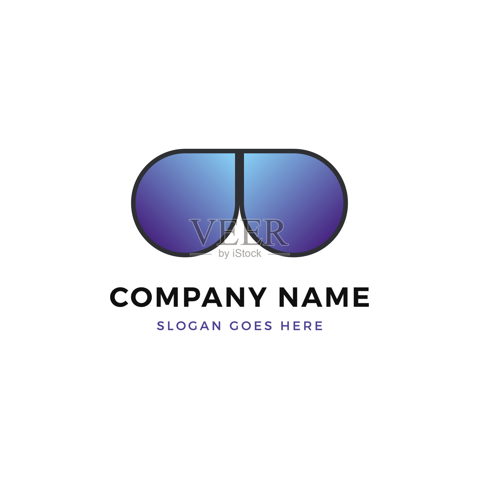 太阳玻璃设计插画图片素材