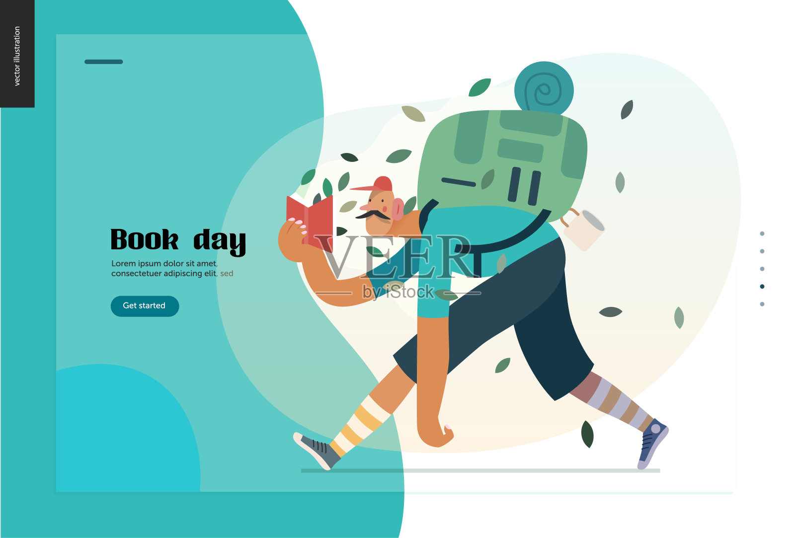 世界书日插画图片素材