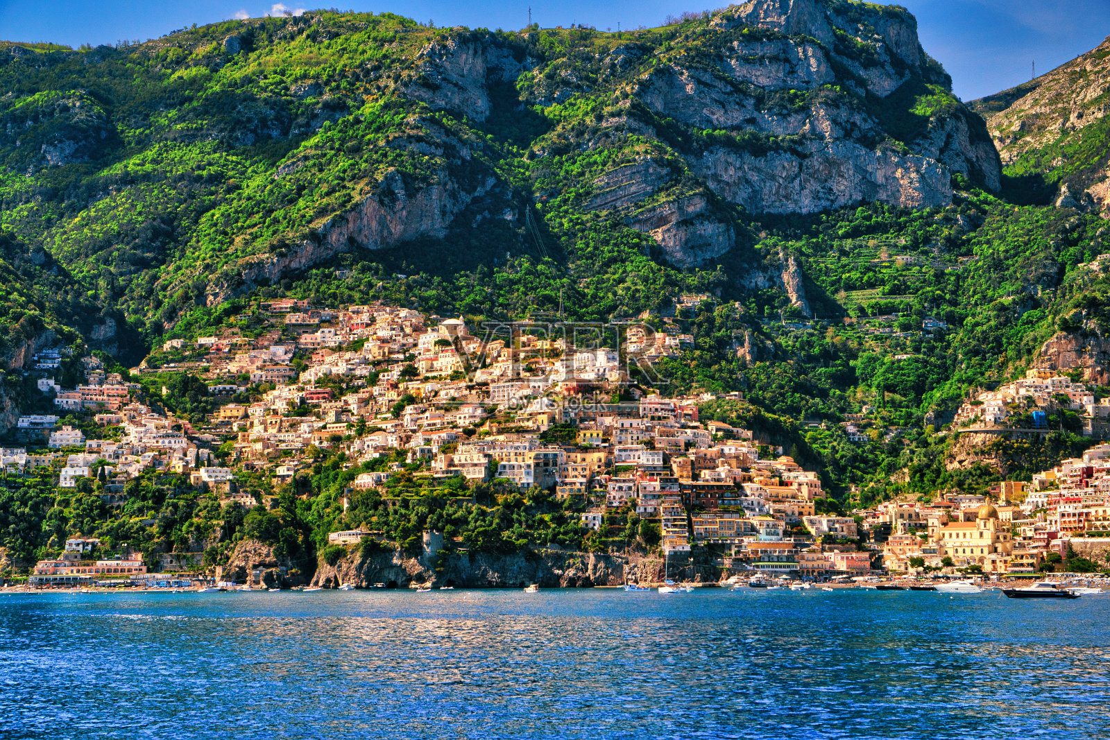 波西塔诺-阿马尔菲海岸-意大利照片摄影图片