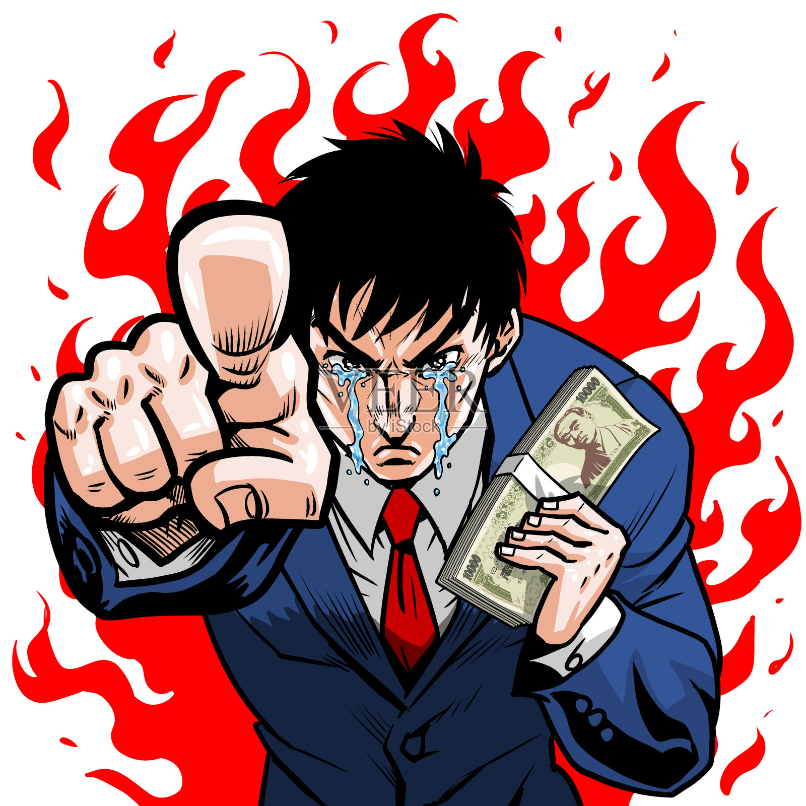 富有激情的商人设计元素图片