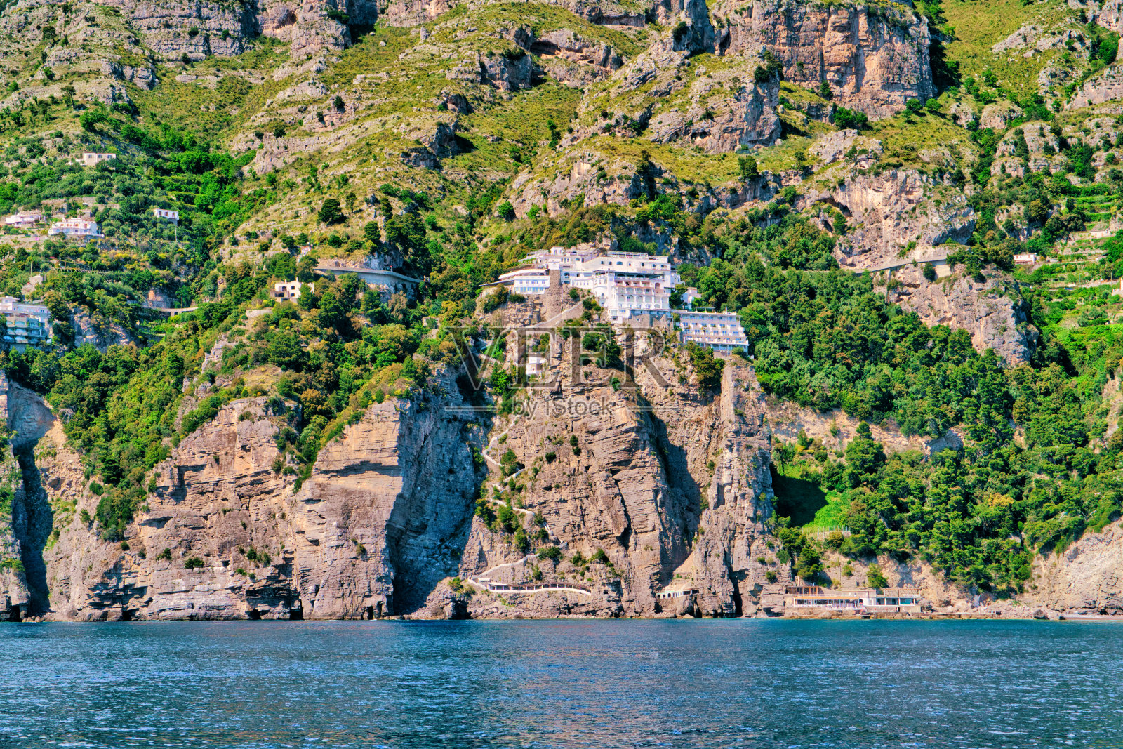 波西塔诺-阿马尔菲海岸-意大利照片摄影图片