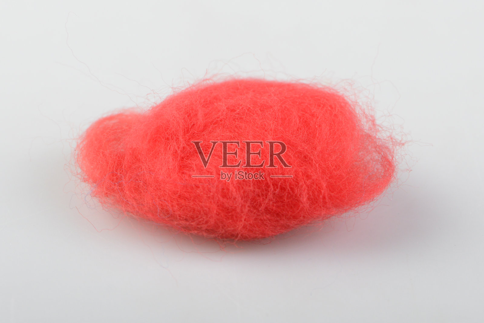 毛毡红色样品。景深浅。照片摄影图片